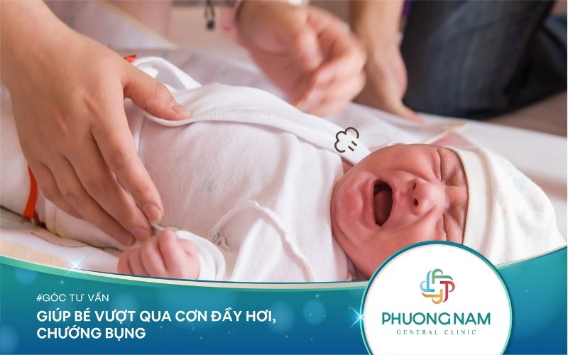 Giúp Trẻ Sơ Sinh Vượt Qua Cơn Đầy Hơi Chướng Bụng