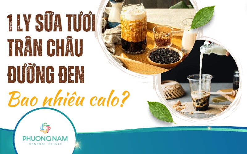 1 ly sữa tươi trân châu đường đen bao nhiêu calo?