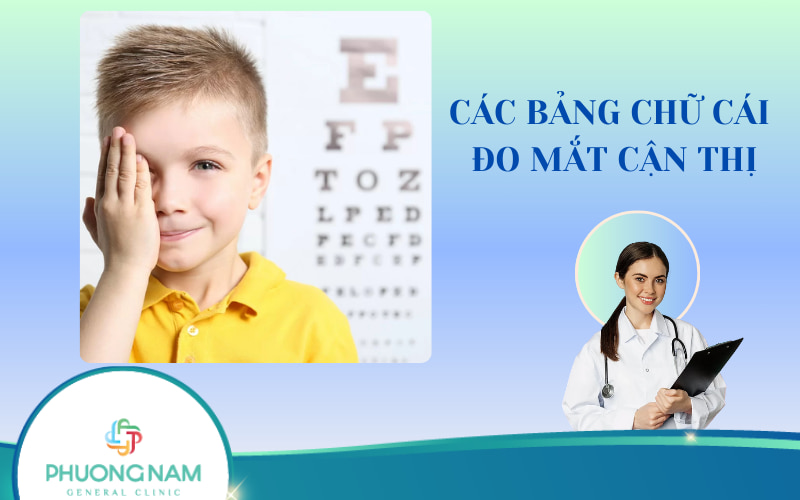 Các bảng chữ cái đo mắt cận thị chính xác, hướng dẫn sử dụng
