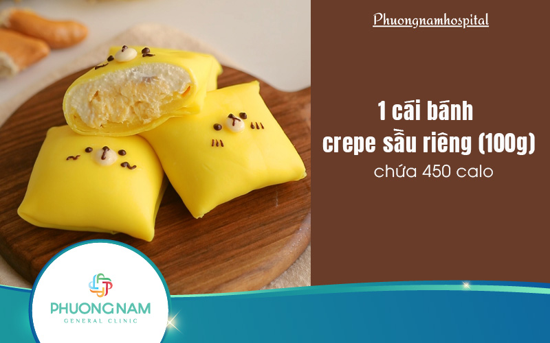 1 cái bánh Crepe sầu riêng bao nhiêu calo: Món đầy cám dỗ nhưng có gây béo?