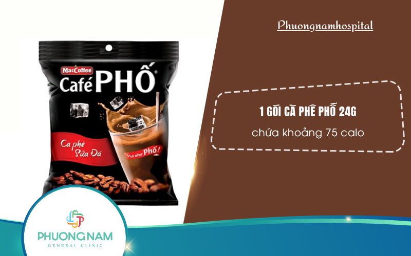 1 gói cà phê Phố bao nhiêu calo? Uống cà phê Phố có béo không?