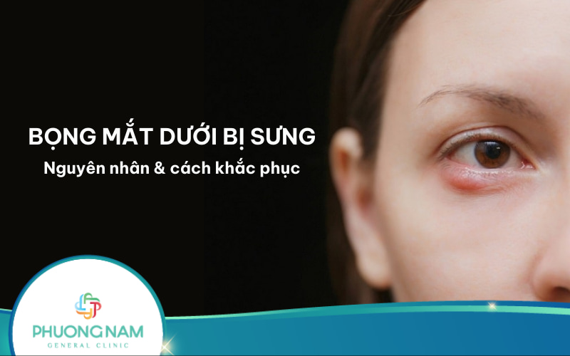 Bọng mắt dưới bị sưng: Nguyên nhân, điều trị và cách phòng ngừa