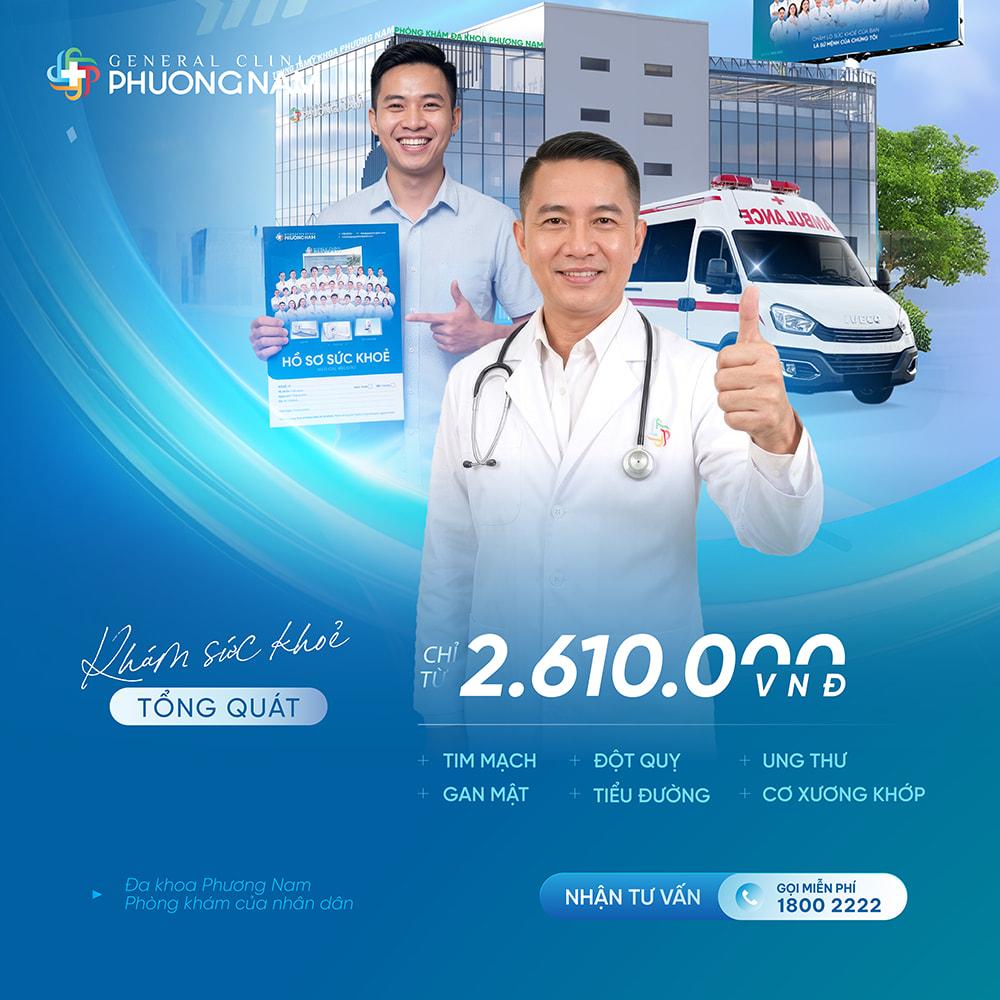 Gói khám sức khỏe tổng quát: (Cơ bản, Nâng cao, VIP).